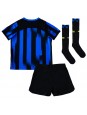 Inter Milan Domácí dres pro děti 2023-24 Krátký Rukáv (+ trenýrky)